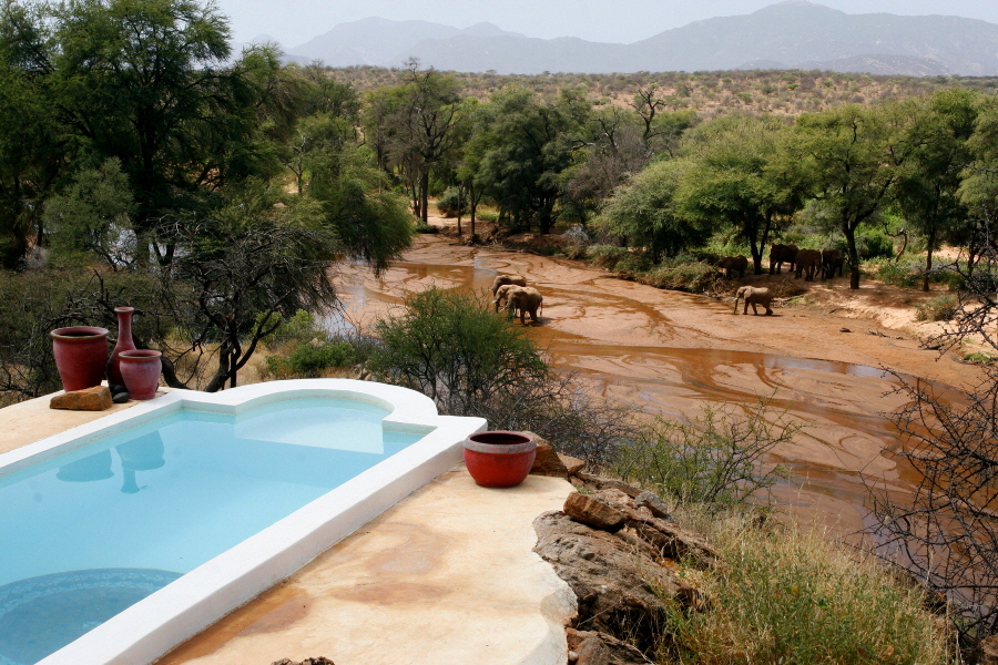 Blick aus dem Zimmer Sasaab 