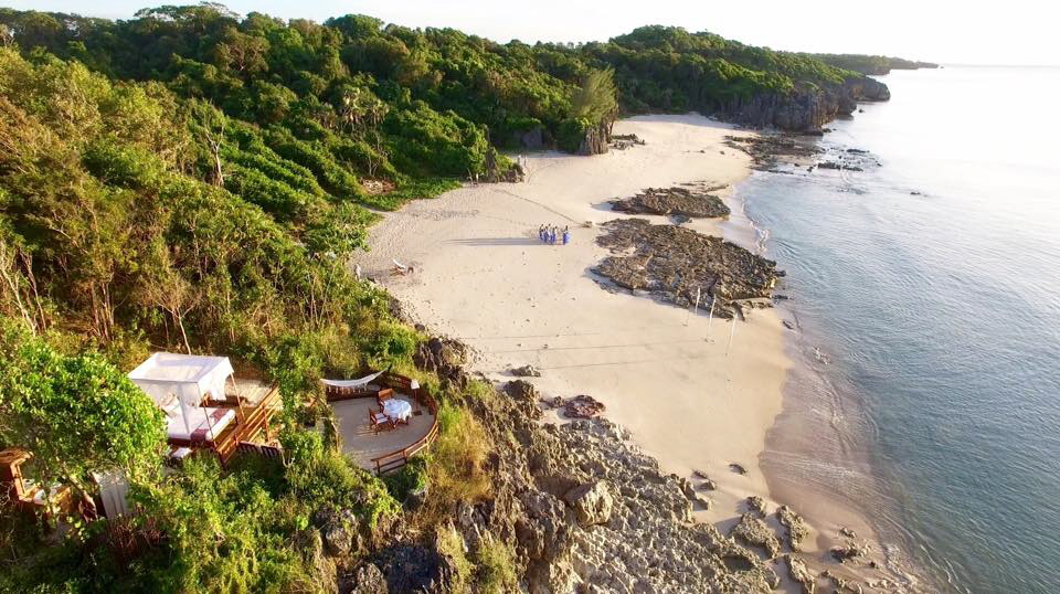 Das Starbed am Priavtstrand