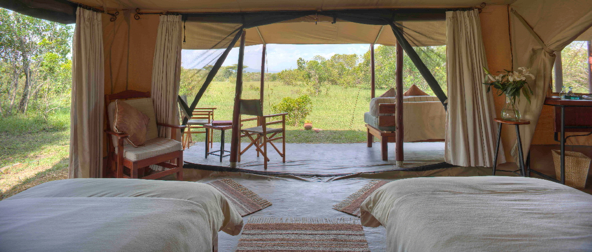 im Zelt Encounter Mara Camp, Masai Mara Safaricamp Kenia 